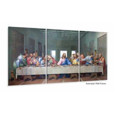Imagem de Quadro Decorativo Santa Ceia Jesus Sala Quarto 120x60