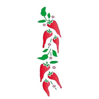 Imagem de Stencil de Acetato para Pintura OPA 10 x 30 cm - 703 Pimentas I