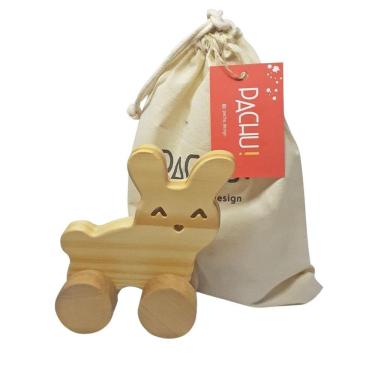 Imagem de Carrinho Coelho Baby De Madeira, Da Pachu - Cód. P-43