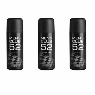 Imagem de Mens Club Seductive Desodorante Spray 90ml (Kit C/03)