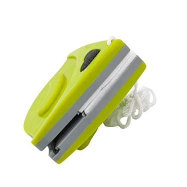 Imagem de Limpador De Vidros Magnetico P/ Janelas Vidraças Facil O Uso Verde