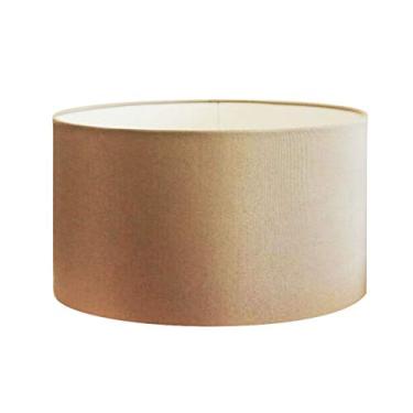 Imagem de Cúpula Abajur e Luminária em Tecido Cilíndrica Vivare Cp-7026 Ø55x25cm - Bocal Nacional