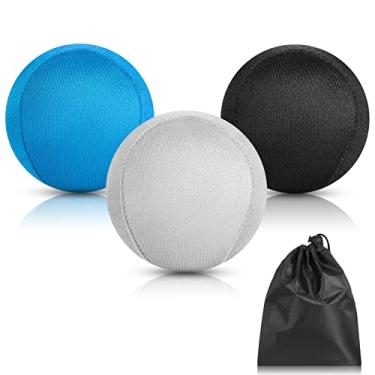 Imagem de Tingpai 3 peças de bola de treinamento de mão Bola de treinamento de dedo pa treinamento de força de alívio de estresse
