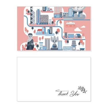 Imagem de Cartão de agradecimento Hong Kong Famous Places Cartão de aniversário saudação de casamento