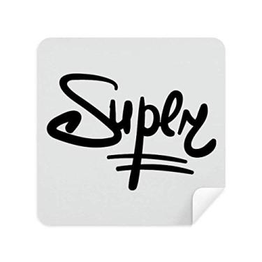 Imagem de DIYthinker Citação super engraçada estilo caligrafia pano de limpeza de tela tecido camurça 2 peças