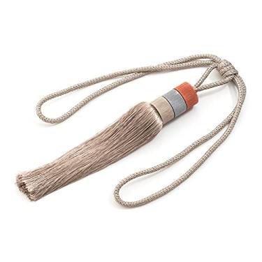 Imagem de porta-cortinas para pendurar bola borla para pendurar bola para pendurar bola minimalista para amarrar cortina de vento acessórios, Light Curry, 4 unid.