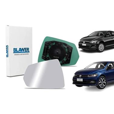 Imagem de LENTE RETROVISOR COM BASE POLO VIRTUS 17-20 LD ESQUERDO