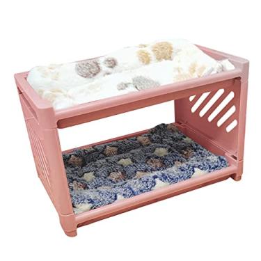 Imagem de #N/a de cama de animal, com colchão de inverno esconderijo cabana abrigo de para suprimentos para animais de, ROSA