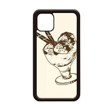 Imagem de Barra de chocolate marrom bola de sorvete para iPhone 12 Pro Max capa para Apple Mini Mobile Case
