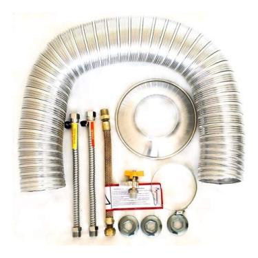 Imagem de Kit Instalação Aquecedor A Gás Duto 60mm X 3mt Comprimento