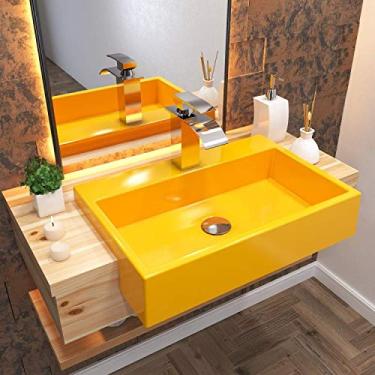 Imagem de Cuba de Semi Encaixe para Banheiro XRT550 Retangular Compace