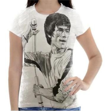 Imagem de Camiseta Feminina Bruce Lee Kung Fu Wu Chun Artes Marciais - Estilo Vi