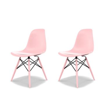 Imagem de Conjunto com 2 Cadeiras Eames DSW Rosa