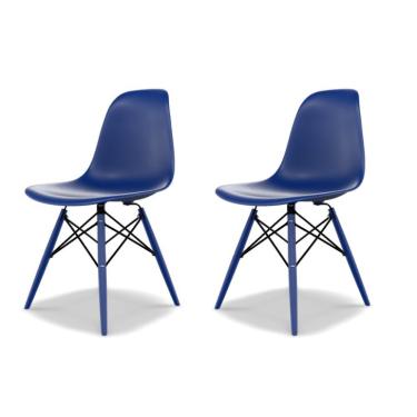 Imagem de Conjunto com 2 Cadeiras Eames DSW Azul