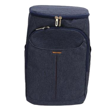 Imagem de Mochila Refrigeradora, 18L à Prova D'água à Prova de Vazamento Térmico Isolado Bolsa Térmica Portátil Praia Viagem Camping Mochila Térmica para Homens e Mulheres (Azul-marinho)