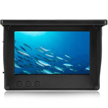 Imagem de Yoidesu 4.3in Fish Finder com tela IPS de ângulo de visão total, câmera de pesca subaquática de 800x480, 5000mAh, para pesca marítima, pesca no gelo, pesca em lagos, suporte para interface de câmera de 3,5 mm
