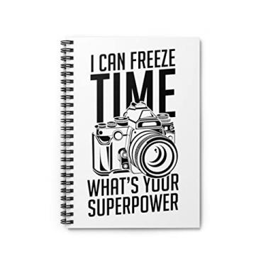 Imagem de Caderno espiral novidade What's Your Superpower Cameraman Photography Lover Hilarious One Size