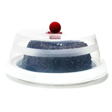 Imagem de Porta Bolo Plastico com Tampa - Boleira Doce - Rainha - Bolo, Doce, Sobremesa, Decoração, Organização, Posta Elegancia