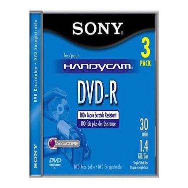 Imagem de Sony DVD-R de 8 cm com aba suspensa (pacote com 3)