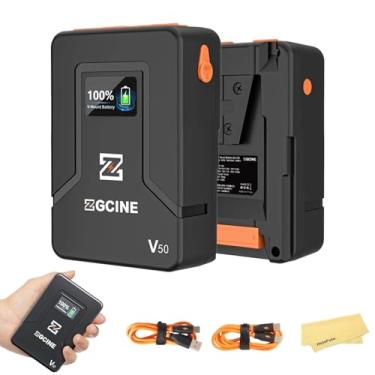 Imagem de Bateria ZGCINE ZG-V50 Mini V Mount, 50Wh 14.8V 3400mAh, suporte para carregamento PD com saída D-TAP BP USB-C USB-A para BMPCC 4K 6K Pro, ZCAM, Canon EOS R5C, Sony FX3