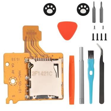 Imagem de Benseager Leitor de cartão micro SD de substituição para Nintendo Switch (HAC-SD-01), kit de reparo de leitor de cartão com slot TF para console NS