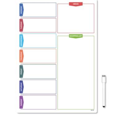 Imagem de Ima Lousa planner magnetico para planejamento semanal e mensal