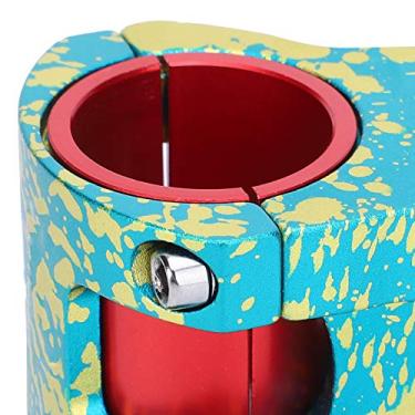 Imagem de VGEBY Haste de bicicleta de montanha, 31,8/35x50mm haste de guidão de bicicleta colorida de liga de alumínio (ouro azul)