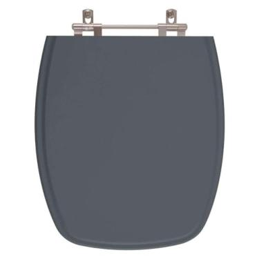 Imagem de Tampa de Privada em Mdf Valentina Cinza Escuro para bacia Santamarina
