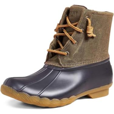 Imagem de Sperry Botas Femininas Saltwater Core, Marrom/oliva., 9