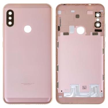 Imagem de Peças de reparo de substituição da capa da bateria da carcaça compatíveis com Xiaomi Mi A2 Lite, Redmi 6 Pro, (rosa, M1805D1SG)