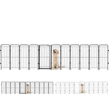 Imagem de Cercado Caes Pet Cachorro 10 Módulos + Portão 98 cm Altura - Utility, 