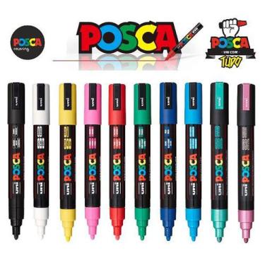 Imagem de Kit Caneta Posca Pc-5m C/10 Unidades N34 - Uniball
