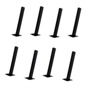 Imagem de Kit 8 Suportes Parafusar Reforçado Bancada Pia Pedra Mármore - Ouro Mi