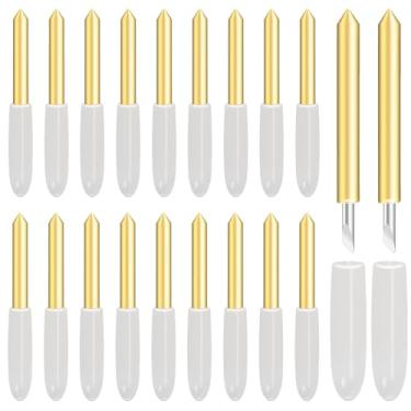 Imagem de Anglecai 20 lâminas de ponta fina premium para Cricut Maker/Maker 3 e Explore Air 1/2/3, lâmina de corte de ponta fina para vinil com glitter