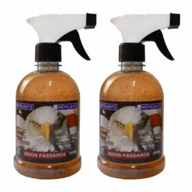 Imagem de Kit 2 Repelentes Anti Pássaros Pombos Morcegos 500g - Decore Fácil Sho