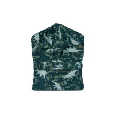 Imagem de Roupão Infantil Atlântica Sofisticata Dinossauro Verde - ATLANTICA, U,