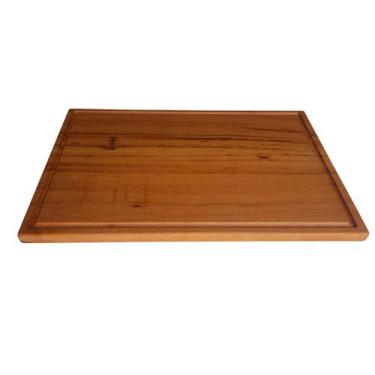 Imagem de Tabua De Churrasco Carne Madeira Maciça Grande 60x40cm - Ligna Decore