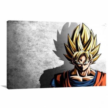 Imagem de Quadro decorativo Goku Sayajin com Tela em Tecido - Wall Frame