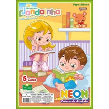Imagem de Bloco de Papel Lumi Neon 5 Cores 50 Folhas 75g Jandaia