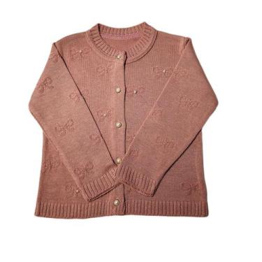 Imagem de Casaco Casaquinho Cardigan Tricô Tricot Frio Bebê Infantil Luxo - L.B.