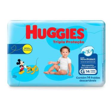 Imagem de Fralda Huggies Tripla Protecao Jumbinho g - 1x14un