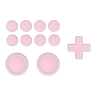 Imagem de PlayVital Silicone Button Covers and Thumb Grip Set for Nintendo Switch/OLED Joycon/Switch Lite, ABXY Directional Key Button Caps for Nintendo Switch/OLED/Lite with Switch Lite D-Pad Button Cap, Pink