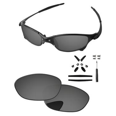 Imagem de PapaViva Lentes de substituição, kits de borracha, chave de fenda e parafusos para óculos de sol Oakley Juliet 55 mm, Preto cromado, Juliet