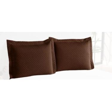 Imagem de Kit 02 Porta Travesseiros Matelado Ultrassônico Super Macio Acabamento