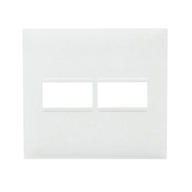 Imagem de Placa 1+1 Posto 4X4 Branca 618511BC