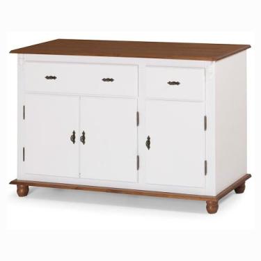 Imagem de Buffet Balcão de Cozinha de Madeira Antique 146 cm com 3 Portas e 2 Ga