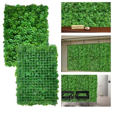 Imagem de Kit 7 modelos exclusivos de placas artificiais feitos com plantas de alto realismo para decoração em paredes que precisam de reparo