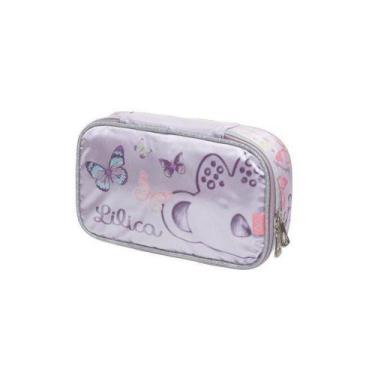 Imagem de Estojo Escolar C/ Divisória Lilica Ripilica Jardim Secreto Feminino