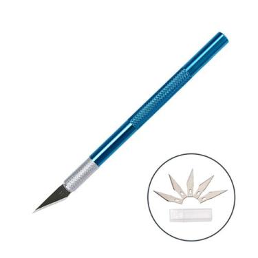 Imagem de Estilete De Precisão Bisturi Artesanato Modelismo 6 Lâminas - PIATC, A