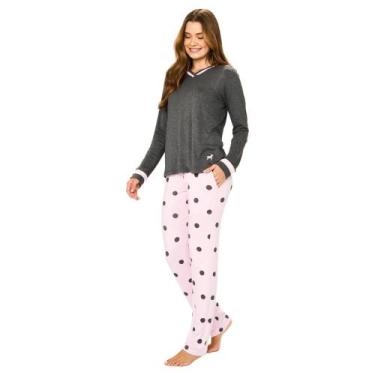 Imagem de Pijama Feminino Longo Inverno com Bolso 245168 - Peppy By Podiun Sleep